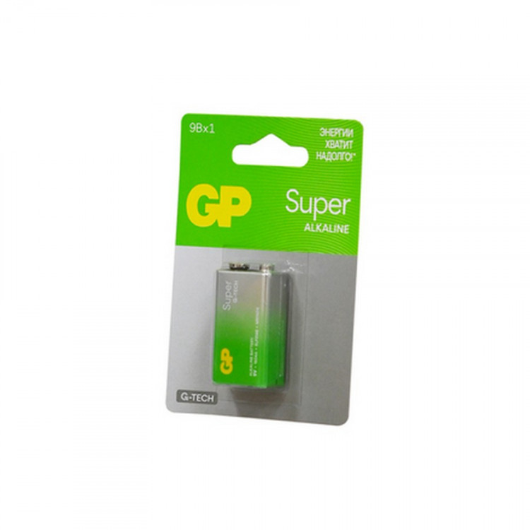 Батарейка GP Super GP1604AA21-5CRSBC1 G-TECH 6LR61 BL1