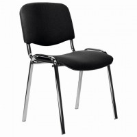 Стул STAFF Iso Lite CF-008 , хром, ткань черная С-11 (STAFF 532565)