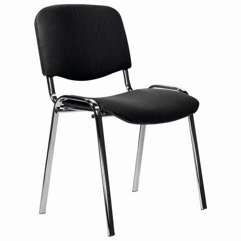 Стул STAFF Iso Lite CF-008 , хром, ткань черная С-11 (STAFF 532565)