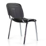 Стул STAFF Iso Lite CF-008 , хром, ткань черная С-11 (STAFF 532565)
