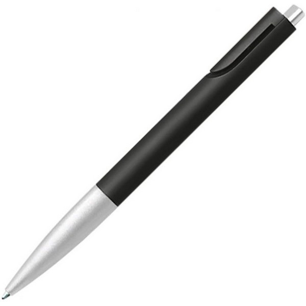 Ручка шариковая автоматическая LAMY Noto, цвет: серебристо-черный, стержень: черный (LAMY 283) Без упаковки