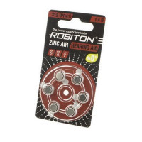 Батарейка ROBITON HEARING AID R-ZA312-BL6 312 PR41 DA312 V312A BL6 (Комплект 6 шт.)