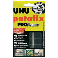 Клеящие подушечки UHU Patafix PROPower многоразовые, сверхпрочные, 21 шт. (UHU 40790)