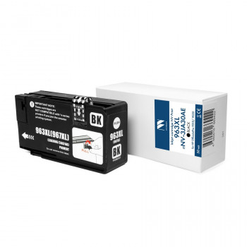 NV Print NVP-3JA30AE Струйный картридж 963XL (NV-3JA30AE) Black для HP OfficeJetPro 9010 / 9020 (50 мл) совместимый (прошивка 2530C) NVP-3JA30AE, Совместимость: , ресурс: 0 стр.