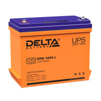Energon Delta DTM 1255 L Аккумуляторная батарея DELTA DTM 1255 L (12В / 55Ач, Тип: AGM, Клемма: Болт М6, ДхШхВ: 239х132х205мм (Полная высота: 210мм), срок службы: 10-12 лет, Гарантия: 1г, вес: 16,2кг)