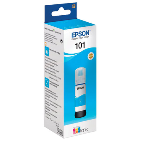 Epson C13T03V24A Чернила Epson 101 EcoTank голубые 70ml