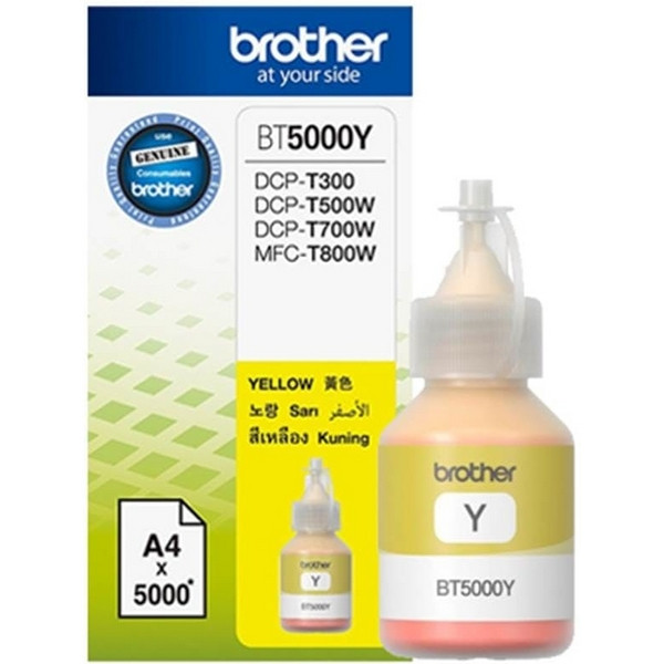 Brother BT5000Y Чернила Brother BT-5000Y жёлтые для DCPT300 / 500 / 700 / 310 / 510 / 710 / 520 / 720 / 820 (5000стр)