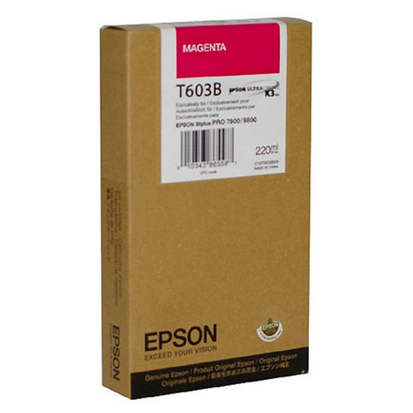 Epson C13T603B00 Картридж пурпурный Epson Stylus Pro 7800/9800 (220 мл)