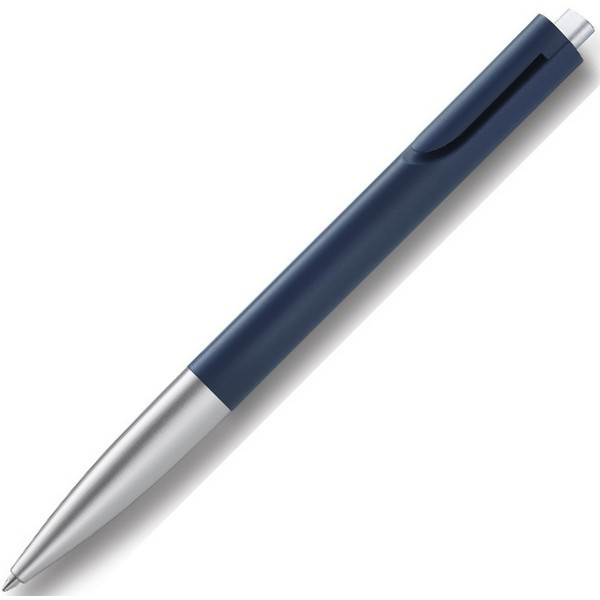 Ручка шариковая автоматическая LAMY Noto цвет: серебряный с темно-синим, стержень: синий (LAMY 283NBLU/S) Без упаковки