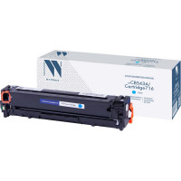 NV Print NVP-CB541A/716C Картридж совместимый NV-CB541A / NV-716 Cyan универсальные для HP / Canon Color LaserJet CP1215 /  CP1515n /  CM1312 /  CM1312nfi /  i-SENSYS LBP-5050 /  MF8030C /  MF8050C /  8080C (1400k)