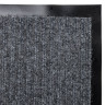 Коврик входной ворсовый влаго-грязезащитный 40х60 см, толщина 7 мм, ребристый, серый, LAIMA, 602861