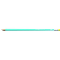 Карандаш Чернографитный Stabilo Pencil 160 Hb С Ластиком, Корпус Голубой (STABILO 2160/02-HB)