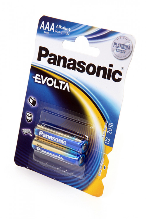 Батарейка Panasonic EVOLTA LR03EGE/2BP LR03 BL2 (Комплект 2 шт.)