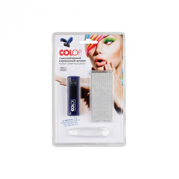 Самонаборный штамп 4 строки, карманный, поле 38х14 мм Colop Pocket Stamp Plus 20-Set Самонаборный штамп 4 строк, поле 14 х 38 мм