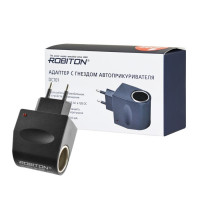 Адаптер/блок питания ROBITON DC101 1000мА с гнездом автоприкуривателя