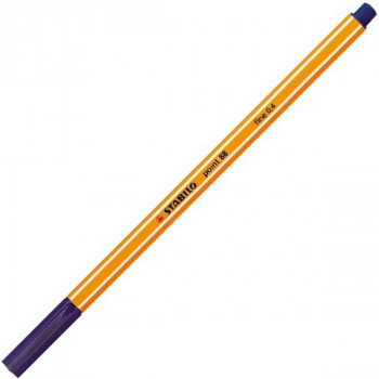 Ручка капиллярная Stabilo Point 88 0,4 мм, берлинская лазурь (Stabilo 88/22, 0А-00016692)* Подходит для письма, черчения, создания эскизов, рисования и раскрашивания. Металлическое обжатие наконечника дает возможность работать с линейками и трафаретами.