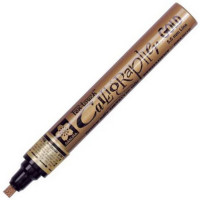 Маркер для каллиграфии Sakura Pen-Touch Calligrapher, 5,0 мм, золотой (Sakura XPFK-C#51)
