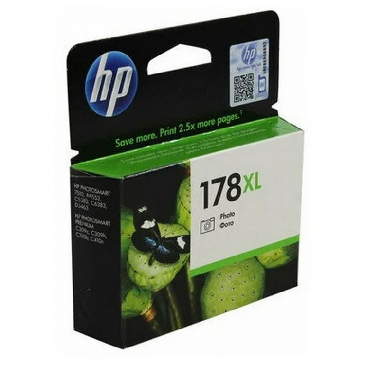 HP CB322HE Картридж №178 XL фотографический черный HP PhotoSmart C5383/C6383/D5463/B855 (8мл) Уценка: установить до 02/2012