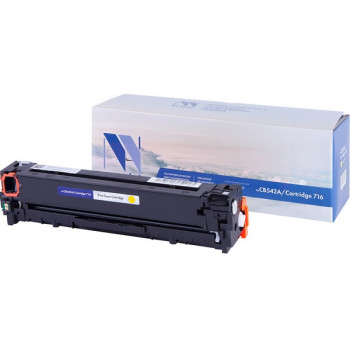 NV Print NVP-CB542A/716Y Картридж совместимый NV-CB542A / NV-716 Yellow универсальные для HP / Canon Color LaserJet CP1215 /  CP1515n /  CM1312 /  CM1312nfi /  i-SENSYS LBP-5050 /  MF8030C /  MF8050C /  8080C (1400k) NVP-CB542A-716Y, Совместимость: HP LaserJet Color CP1215 / CM1312 / CM1312nfi / CP1215 / Canon i-SENSYS LBP5050 / LBP5050n / MF8030Cn / MF8040Cn / MF8050Cn / MF8080Cw, ресурс: 1400 стр.