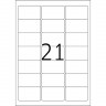 HERMA 4113 Этикетки самоклеющиеся Полиэстровые А4, 63.5 x 38.1, цвет: Серебристый, клей: перманентный, для печати на: лазерных аппаратах, в пачке: 25 листов/525 этикеток
