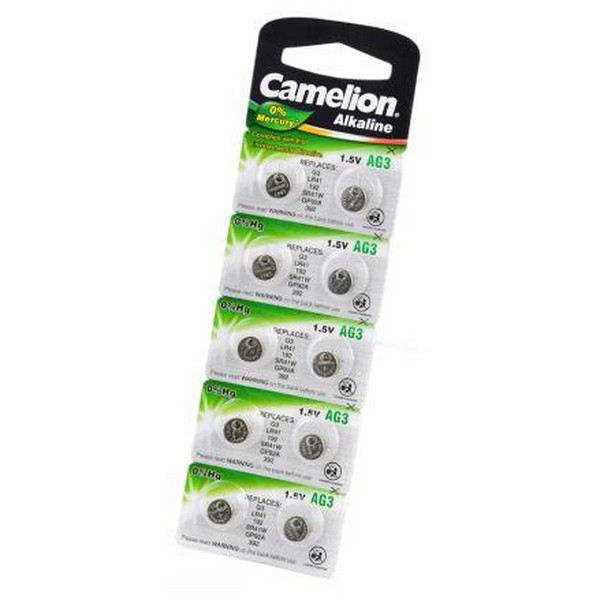 Батарейка Camelion AG3-BP10(0%Hg) AG3 392  BL10