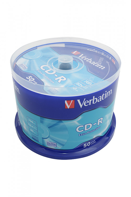 Записываемый компакт-диск Verbatim 43351 CD-R DL CB/50 700MB (Комплект 50 шт.)