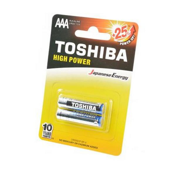 Батарейка TOSHIBA HIGH POWER LR03GCP BP-2 LR03 BL2 (Комплект 2 шт.)