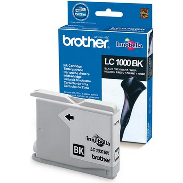 Brother LC1000BK Картридж Brother LC-1000BK для DCP130C/330C/350С/540CN/MFC240C/465C/885CW/5460CN чёрный (500стр)