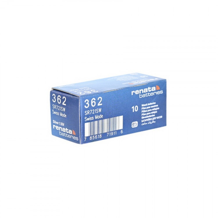 Батарейка RENATA SR721SW  362 (0%Hg)