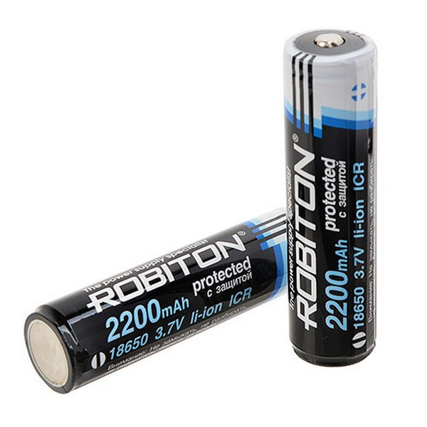 Аккумулятор ROBITON 2.2/Li18650 (Samsung ICR18650) с защитой PK1