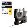 DYMO 18444 Виниловая лента DYMO для профессиональной маркировки внутри и снаружи помещений 12MMx5.5M , черный на белой ленте