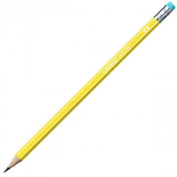 Карандаш Чернографитный Stabilo Pencil 160 Hb С Ластиком, Корпус Желтый (STABILO 2160/05-HB) 