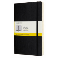 Блокнот Moleskine Classic Soft Expended Large 130 x 210 мм, 400 стр., клетка, черный (Moleskine QP617EXP)