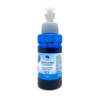 NV Print NVP-INK-T6642C Чернила T6642 (C13T66424A) для Epson L100, L110, L120, L132, L200, L210, L222, L300, L312, L350, L355, L362, L366, L456, L550, L555, L566, L1300, L386, L486, L121, L3050, L3060, L3070, L364, L382,  L605, L655, L1455 (70 ml) Cyan со