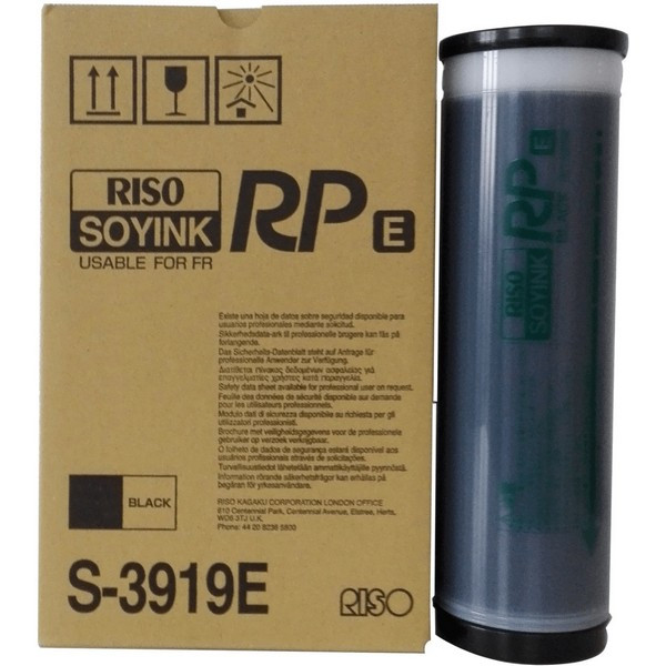 Riso S-3919E Краска чёрная 1000 ml для Riso series FR, RP (кратность поставки 2 шт., цена за ед.)