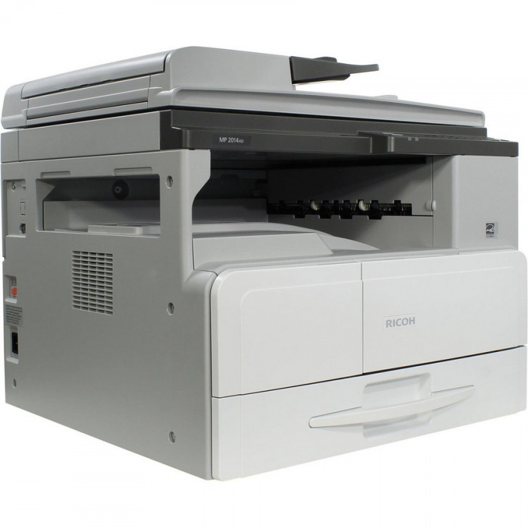 Ricoh 417378 Аппарат Ricoh MP 2014AD, A3, 256Мб, 20стр / мин, дуплекс, GDI, ARDF50, LCD-экран, 1 лоток на 250л, цветной сканер, в комплекте тонер на 4000стр и девелопер, запуск АСЦ, официальная гарантия RICOH 1 год (МФУ) (912356, 417378)