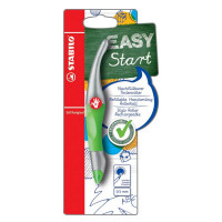 Ручка роллер Stabilo Easy Start/EASYoriginal Metallic для правшей, 0,5 мм, корпус неоновый зеленый, синий, блистер (STABILO B-47695-5)