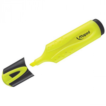 Текстовыделитель Maped Fluo Peps Classic желтый 1-5мм, скошенный (MAPED 742534) Текстовыделитель предназначенный для маркировки текста на бумаге любой плотности.