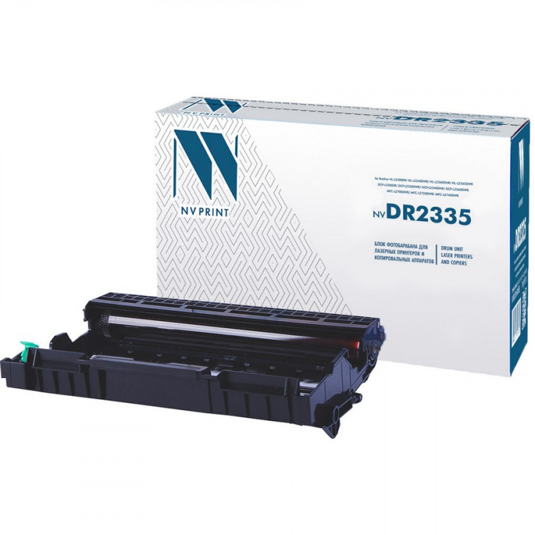 NV Print NVP-DR2335 Блок фотобарабана совместимый NV-DR-2335 для Brother HL-L2300DR /  HL-L2340DWR /  HL-L2360DNR /  HL-L2365DWR /  DCP-L2500DR /  DCP-L2520DWR /  DCP-L2540DNR /  DCP-L2560DWR /  MFC-L2700DWR /  MFC-L2720DWR /  MFC-L2740DWR (12000k)
