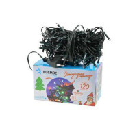 Гирлянда КОСМОС KOC_GIR120LED_RGB 120LED, 8 режимов мигания, мультиколор, 12.8м