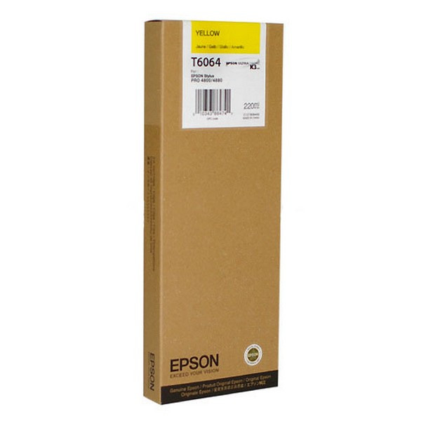 Epson C13T606400 Картридж желтый T6064 Epson Stylus Pro 4880 (220 мл)