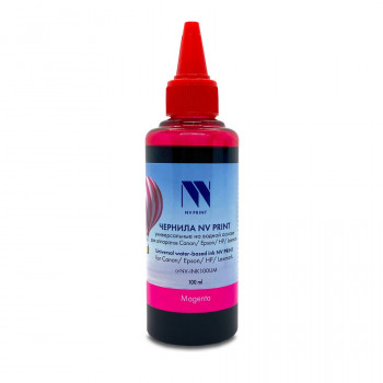 NV Print NVP-INK100UM Чернила универсальные на водной основе NV-INK100UM для аппаратов Сanon / Epson / НР / Brother (100 ml) Magenta совместимые NVP-INK100UM, Совместимость: , ресурс: 0 стр.
