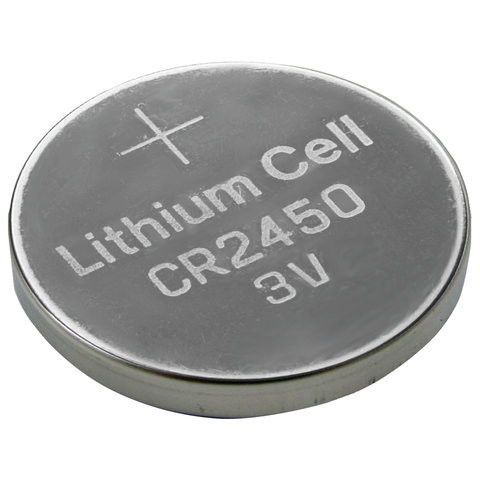 Батарейка литиевая GP Lithium CR2450 "таблетка, дисковая, кнопочная" 1 шт., блистер, CR2450-2C1