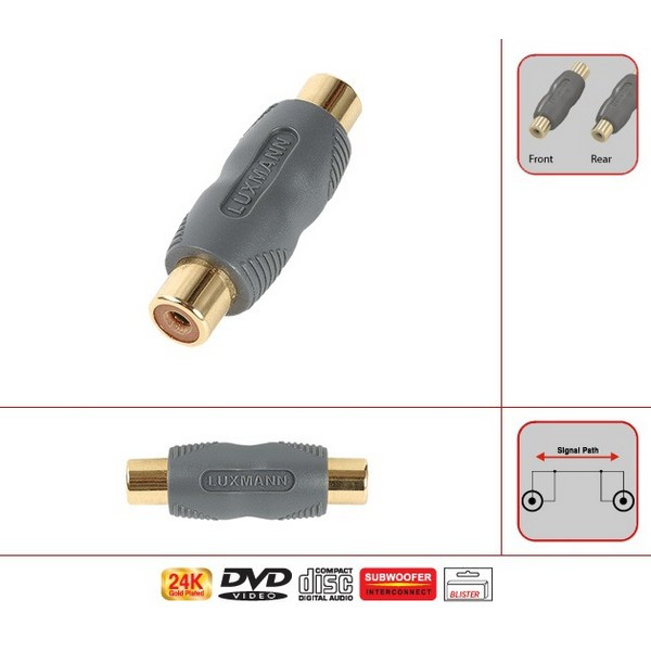 Переходник 1RCA Jack - 1RCA Jack Luxmann 401-920-2