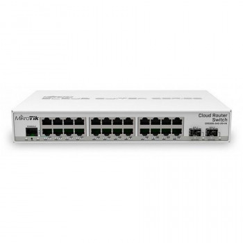 MikroTik CRS326-24G-2S+IN Коммутатор MikroTik CRS326-24G-2S+IN 24 Gigabit ports, 2 SFP+ cages and a desktop case – server room power for your home 