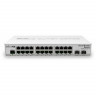 MikroTik CRS326-24G-2S+IN Коммутатор MikroTik CRS326-24G-2S+IN 24 Gigabit ports, 2 SFP+ cages and a desktop case – server room power for your home
