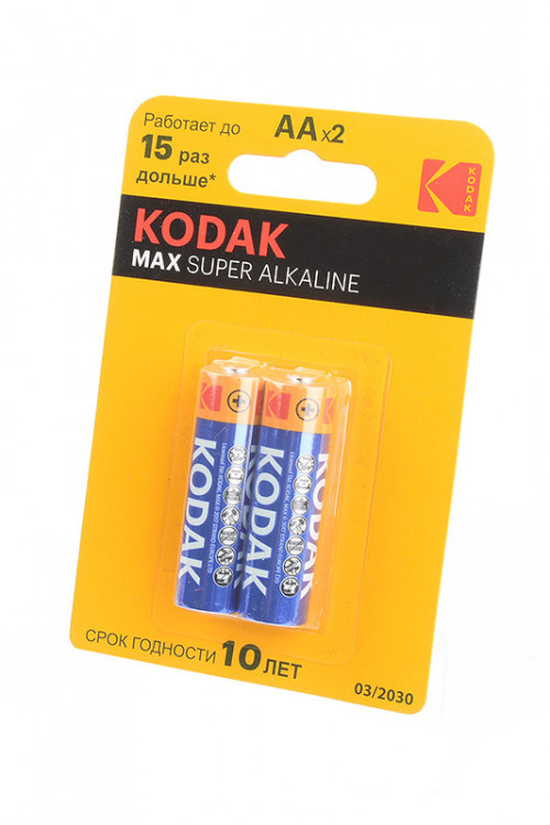 Батарейка Kodak MAX Super Alkaline LR6 BL2 (Комплект 2 шт.)