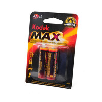 Батарейка Kodak MAX Super Alkaline LR6 BL2 (Комплект 2 шт.)