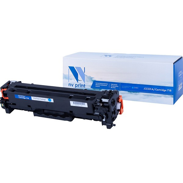 NV Print NVP-CC531A/718C Картридж совместимый NV-CC531A / NV-718 Cyan универсальные для HP / Canon Color LaserJet CP2024 /  CP2024n /  CP2024dn /  CP2025 /  CP2025n /  CP2025dn /  CP2026 /  CP2026n /  CP2026dn /  CP2027 /  CP2027n /  CP2027dn /  LBP 7200 