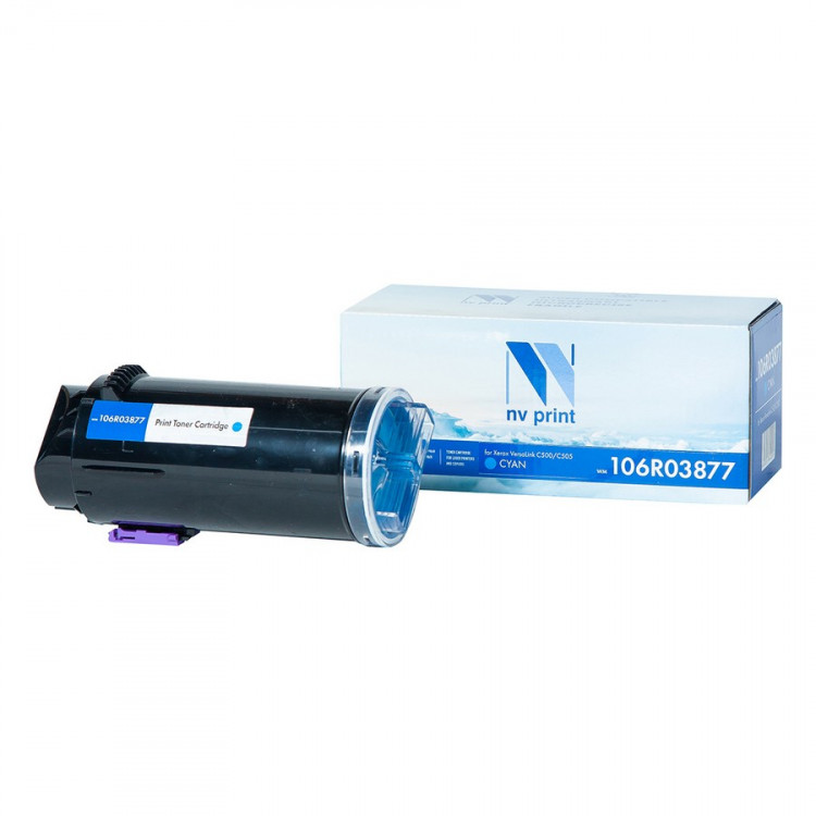 NV Print NVP-106R03877C Тонер-картридж совместимый NV-106R03877 Cyan для Xerox VersaLink C500 / C505 (2400k)